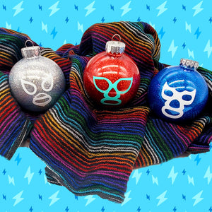 2.6" Lucha Libre Ornaments - Dope Balloons