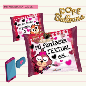 20" Texting "Mi Fantasia Textual" Spanish Balloon - Dope Balloons