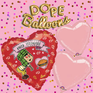 18" Heart "Amor Verdadero" Bundle - Dope Balloons