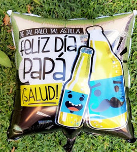 18" Square "De tal palo, tal astilla" Spanish Father's Day Balloon - Dope Balloons