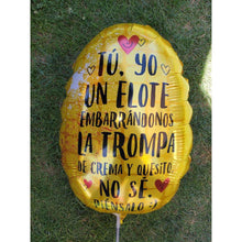 Cargar imagen en el visor de la galería, 18&quot; Yellow Elote (Corn) Spanish Balloon - Dope Balloons
